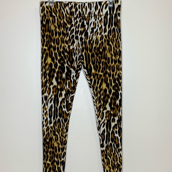 Mixit Pants - MIXIT | Leopard Print Designer Straight Leggings | Pants Fitted Fashionable